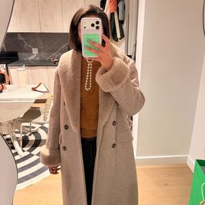 Reformation Checkered Coat